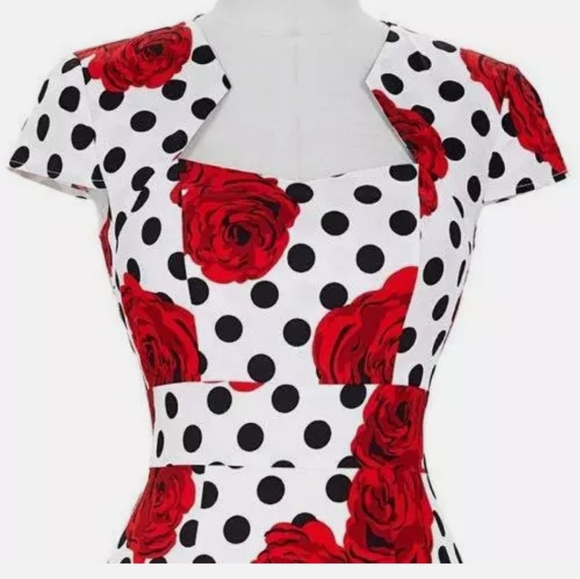 GRACE KARIN Women's Pencil Dress Cap Sleeve Floral Dress Size Large - Picture 4 of 8